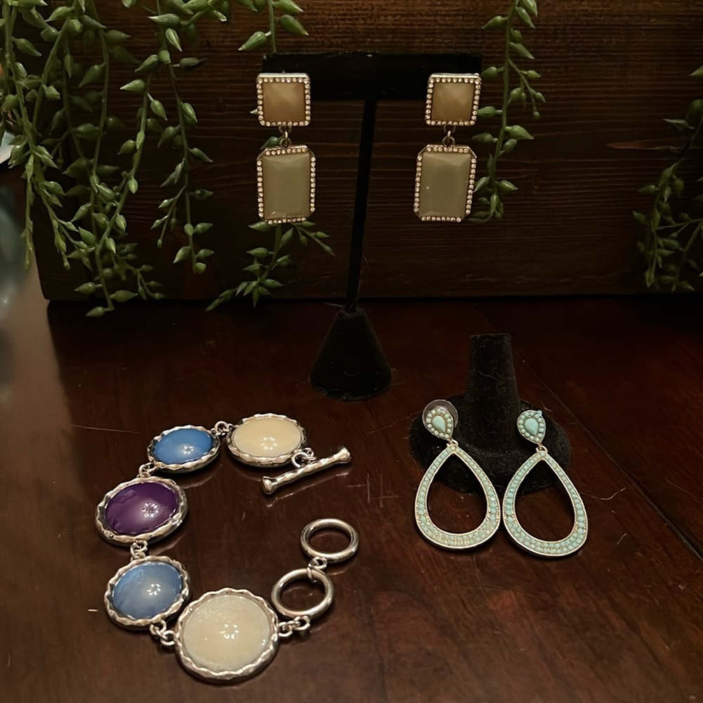 Earrings and Bracelet
